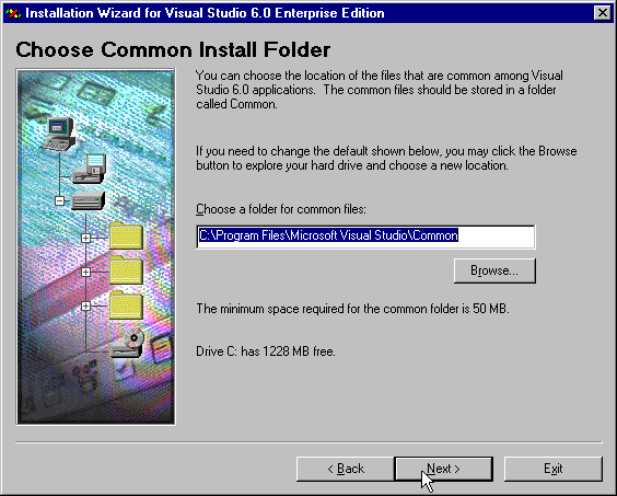 Default installation folder